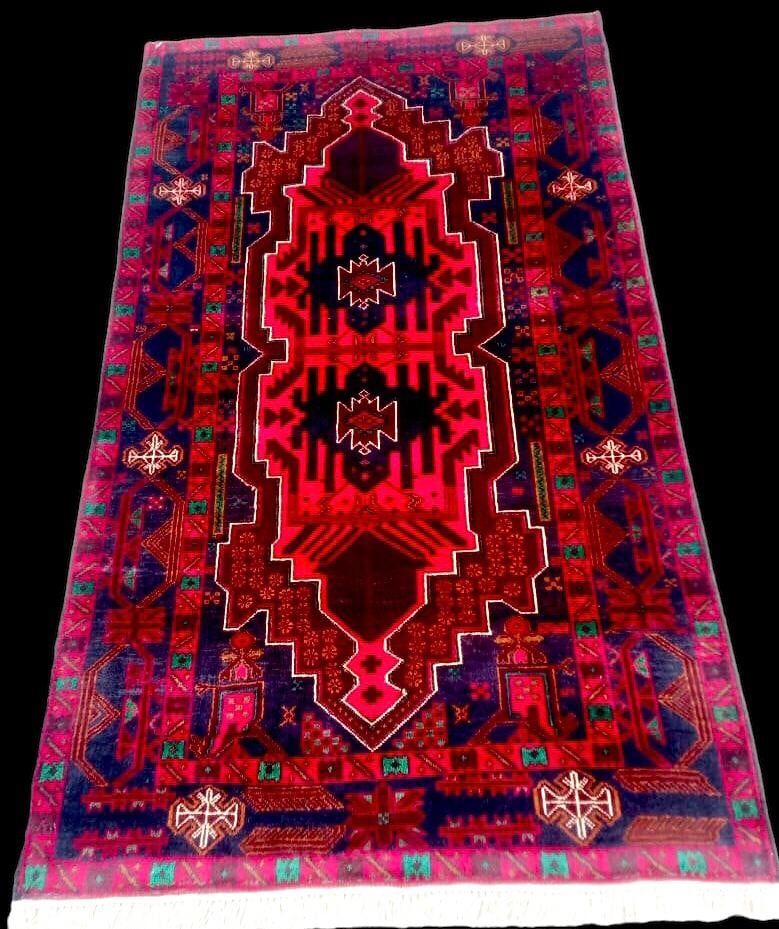 Red Afghan Handmade Rug - Natural Wool Rug - 4'X6': Red Afghan Handmade Rug - Natural Wool Rug - 4'X6'Shipping: 50$ rates are determined by Parcel weight and destination.Combined shipping: We offer combine shipping on multiple items purchased to reduce