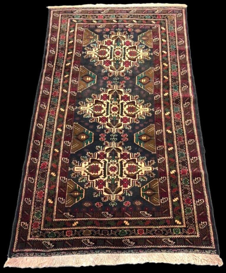 4' x 6' Afghan HandmadeBedroom, Baloch Rug (1 of 1)