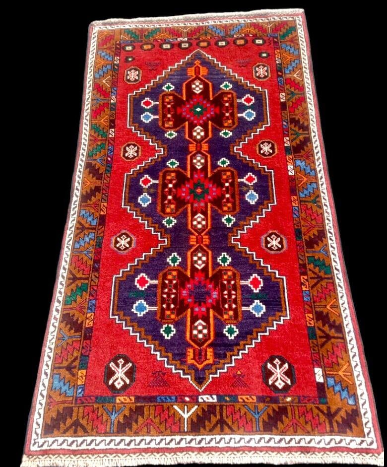 Wool Rug Turkman Kazak Area Rug Bedroom Living Room Rug Rug For Kitchen 4' 6' (1 of 1)