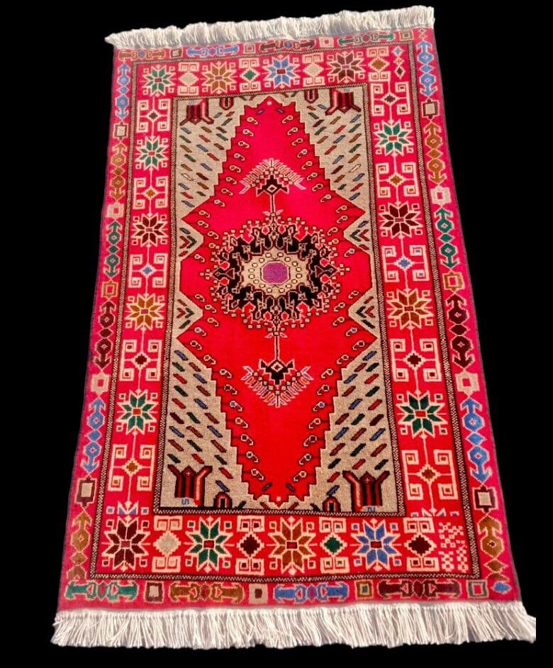 4'x6' Afghan Hand Knotted Kazak Wool Rug (1 of 1)