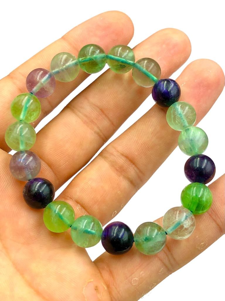 Beautiful Fluorite Beaded Bracelet (1 of 3)