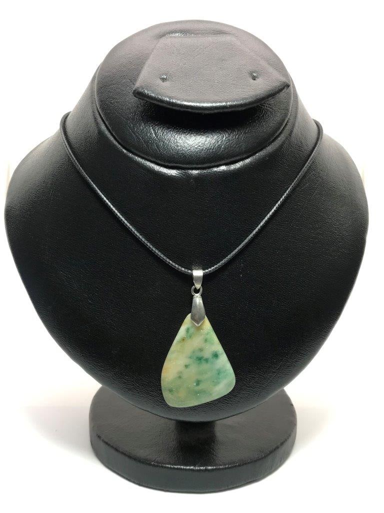 Natural Aventurine Pendant Green Crystal Gemstone Necklace (1 of 5)