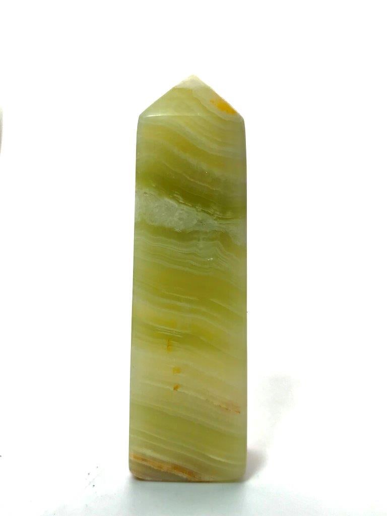 Green Onyx Crystal Tower Natural Polished Gemstone Point - 96.84 Grams - 90X20X10 mm (1 of 4)