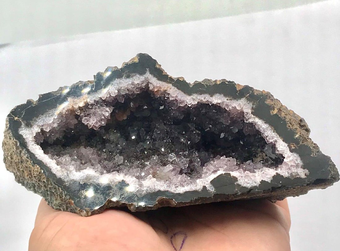 250 Grams Premium Amethyst Geode Natural Purple Quartz Crystal Formation (1 of 7)