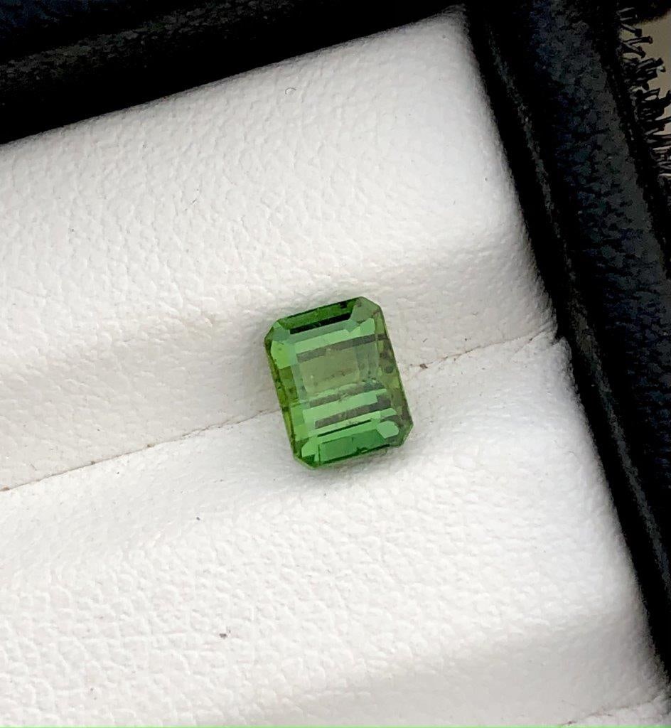 1.15 Crts Green Tourmaline Gemstone For Ring - 6X5X4.5 mm: 1.15 Crts Green Tourmaline Gemstone For Ring - 6X5X4.5 mm Shipping: