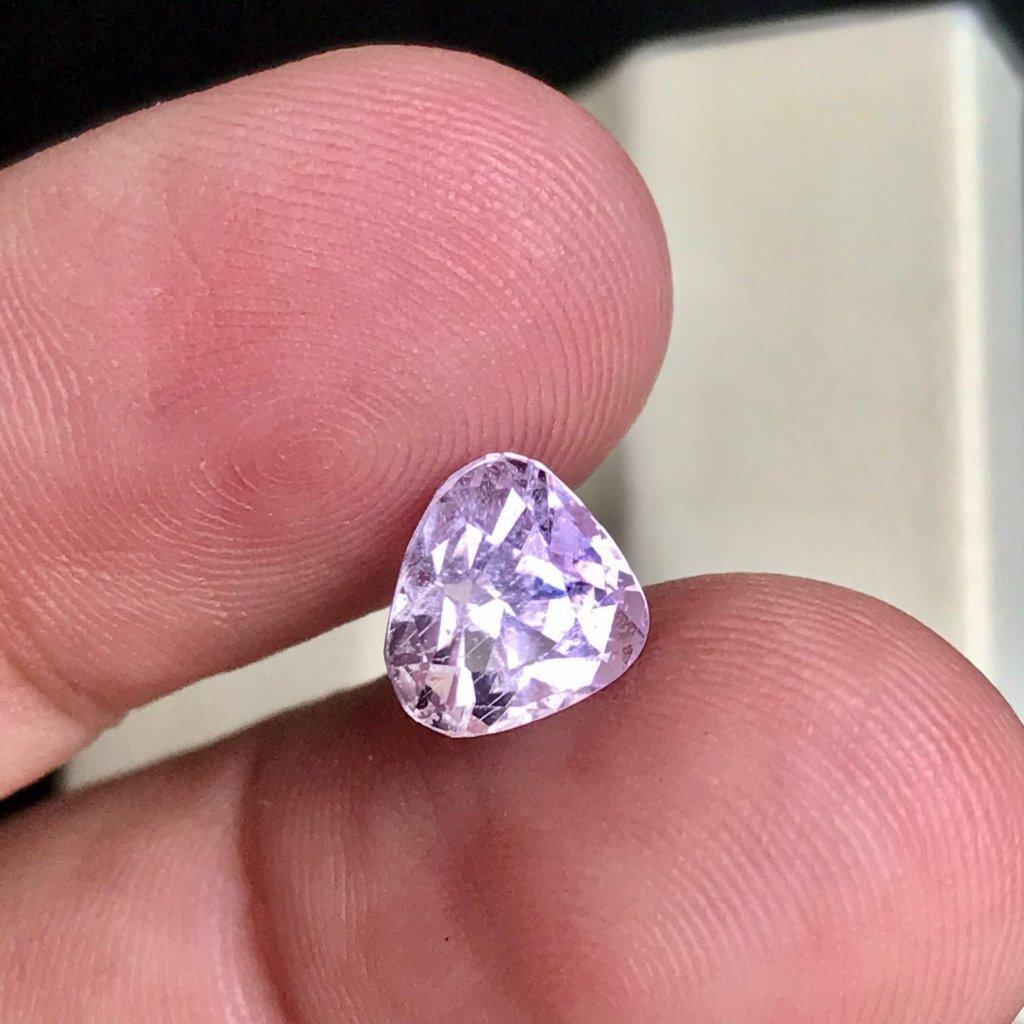2.55 Crts Natural Pink Kunzite Gemstone Soft Baby Pink Color & Brilliant Luster - 7.5X8X7 mm: 2.55 Crts Natural Pink Kunzite Gemstone Soft Baby Pink Color & Brilliant Luster - 7.5X8X7 mm