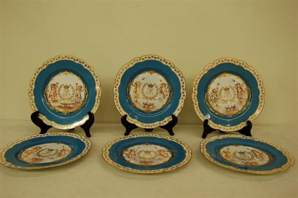 SIX SEVRES CABINET PLATES - 2