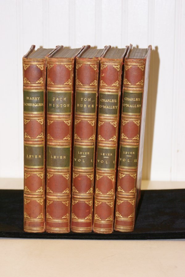 FIVE ENG. HALF LEATHER BOOKS - 2