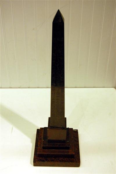 BLACK & RED MARBLE OBELISK