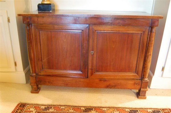 FRENCH WALNUT CONSOLE CABINET
