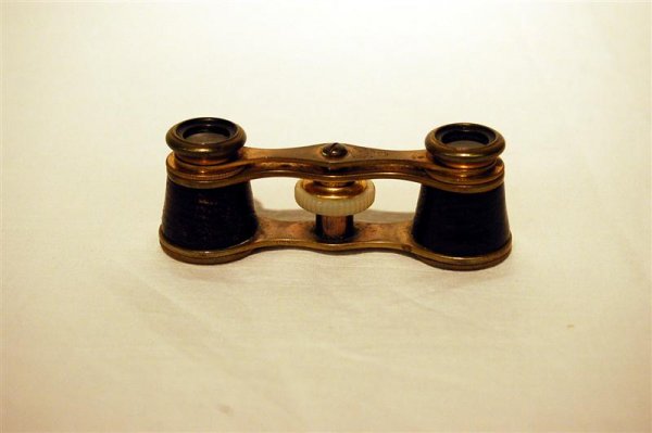 CROSS OPERA GLASSES - BRASS WITH BLACK LEATHER - 1 1 - 2
