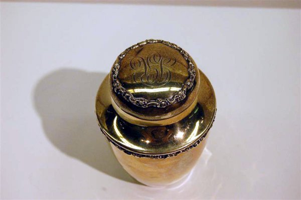 SHREVE & Co, SAN FRANCISCO, STERLING TEA CADDY - 2
