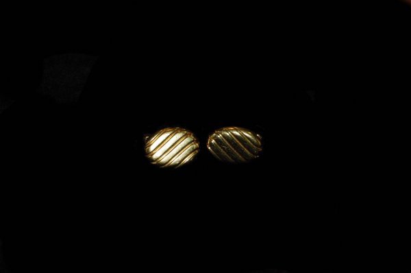 18K YELLOW GOLD CUFF LINKS - 11 GRAMS