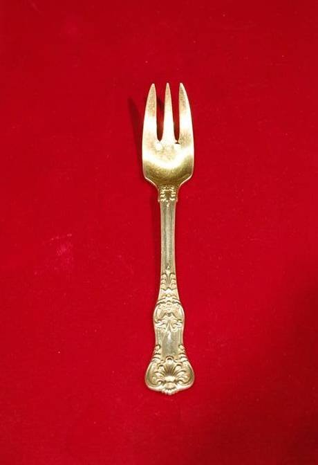 TIFFANY & CO. STERLING COCKTAIL FORK " ENGLISH CRO