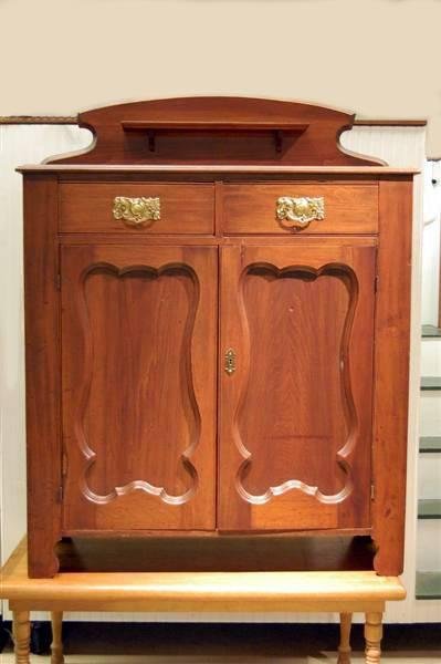 19TH CENTURY PENNSYLVANIA PINE JELLY CUPBOARD - ON