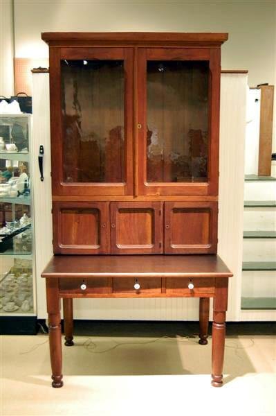 19TH CENTURY PLANTATION DESK - 2 PART DROP FRONT D