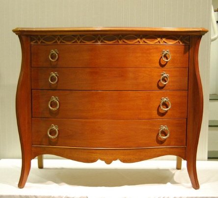 LEXINGTON FOUR DRAWER BOW FRONT CHEST