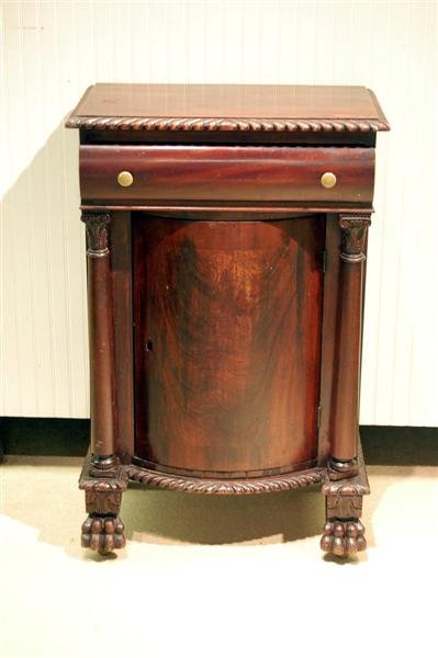 AMERICAN MAHOGANY EMPIRE STAND W/ CLAW FEET - ONE