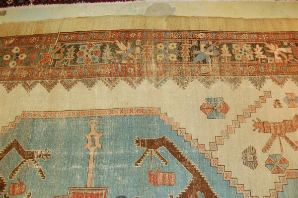 ANTIQUE PERSIAN BAKSHAISH RUG - 3
