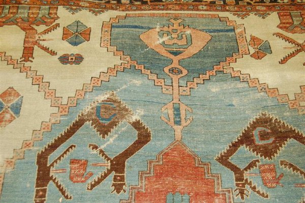ANTIQUE PERSIAN BAKSHAISH RUG - 6