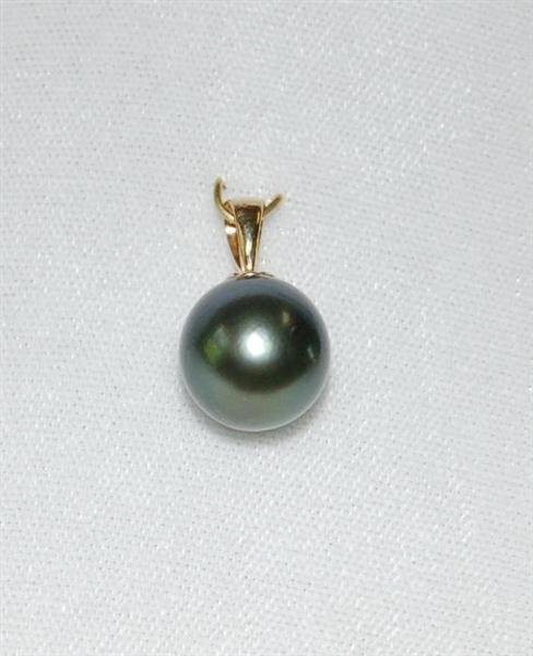 BLACK PEARL PENDANT - 12 1/2 TO 13 MM