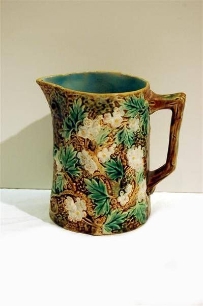 ENGLISH MAJOLICA PITCHER - # 337 - 19TH C.