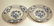 312: PAIR OF MEISSEN PORCELAIN PLATES - BLUE ONION PATT