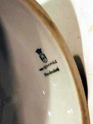 GERMAN PORCELAIN FIGURAL COMPOTE W/ APPLIED FLOWER - 4
