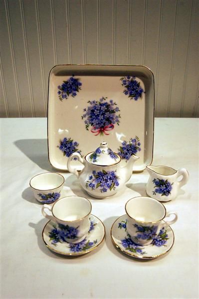 ENGLISH BONE CHINA CHILD'S TEA SET - 2
