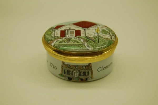 Crummels English Enameled Box - Hanover House, Clem: Crummels English Enameled Box - Hanover House, Clemson, SC - in original box