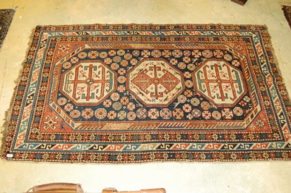 Semi Antique Caucasian Rug - 67" x 41 1/2"