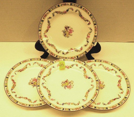 Four Minton " Minton Rose " Salad Plates - 7 3/4": Four Minton " Minton Rose " Salad Plates - 7 3/4"