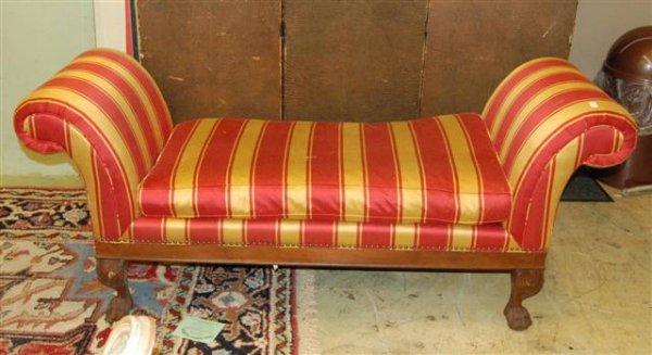 Ralph Lauren Irish Chippendale Style Window Bench : Ralph Lauren Irish Chippendale Style Window Bench - 30 3/4", 69" long, 24 3/4" deep