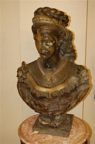 Composition Classical Bust - Austrian Princess: Composition Classical Bust - Austrian Princess (Frans Josef's mother) - 28 3/4" T