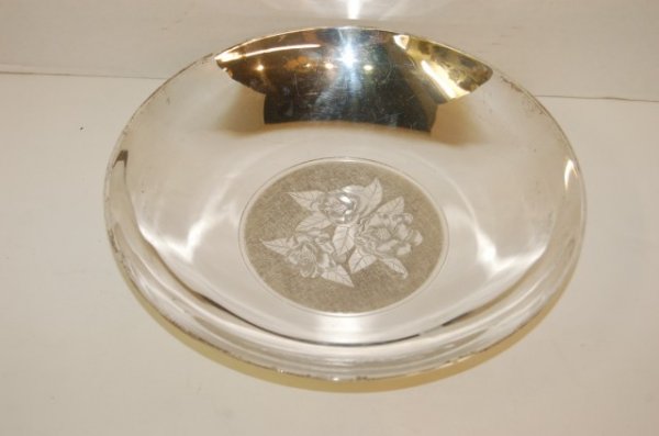 Kirk Sterling Bowl; " Camellia " pattern : Kirk Sterling Bowl; " Camellia " pattern # 91 - 28 ozt