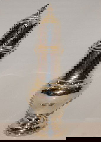 Early English Sterling Mufineer: Early English Sterling Mufineer RW/B, Lion, Leopard Head & Soverign facing left - 8 1/2' T