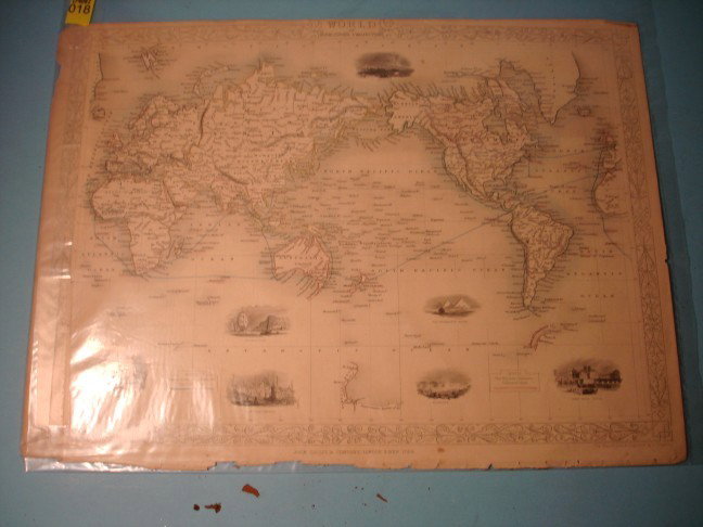 Map World of Mercator's Projection John Talles: Map World of Mercator's Projection John Talles - drawn & engraved by J. Rapkin