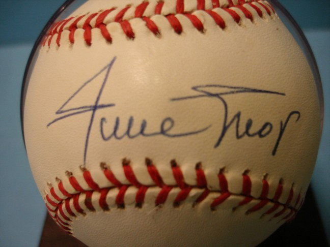 Willie Mays Autographed Baseball: Willie Mays Autographed Baseball w/ letter of authenticity