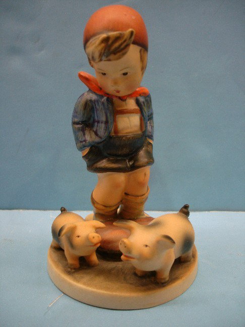 Hummel Figurine - # 66 Full Bee & Crown Mark: Hummel Figurine - # 66 Full Bee & Crown Mark