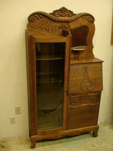 40: Victorian Oak Side By Side Secretary Bookcase - 40: Victorian Oak Side By Side Secretary Bookcase