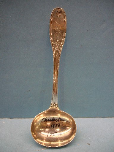Coin Silver Ladle - Hayden & Whilden, Charleston: Coin Silver Ladle - Hayden & Whilden, Charleston, SC -1815 - 7 1/2"