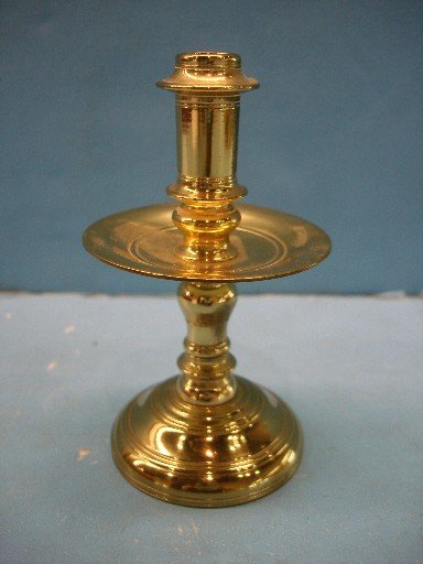 Kittinger Williamsburg Restoration Brass Candlestick: C W Kittinger Williamsburg Restoration Brass Candlestick - 4" T