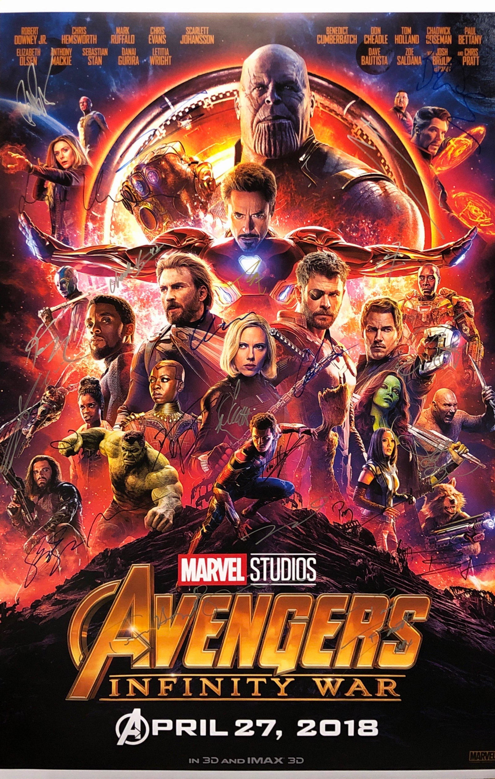 Avengers Infinity War Signed Autograph Poster Benedict: Our company has been collectibles business since 2008. All items are unique and valuable for all the collectors. Our company is all online based and will be shipping from our warehouses or different c