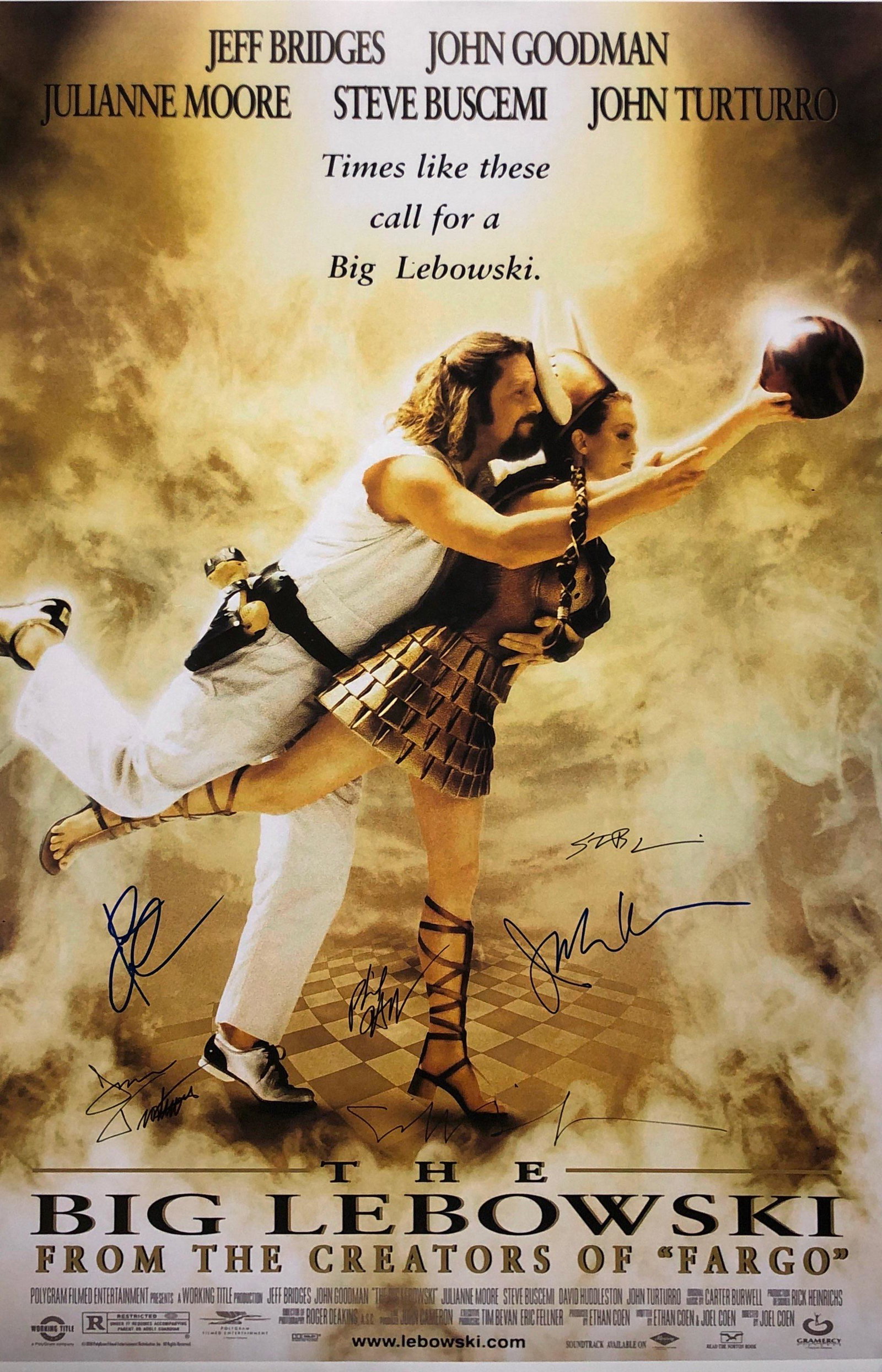 Big Lebowski Signed Autograph Poster Jeff Bridges John: Our company has been collectibles business since 2008. All items are unique and valuable for all the collectors. Our company is all online based and will be shipping from our warehouses or different c