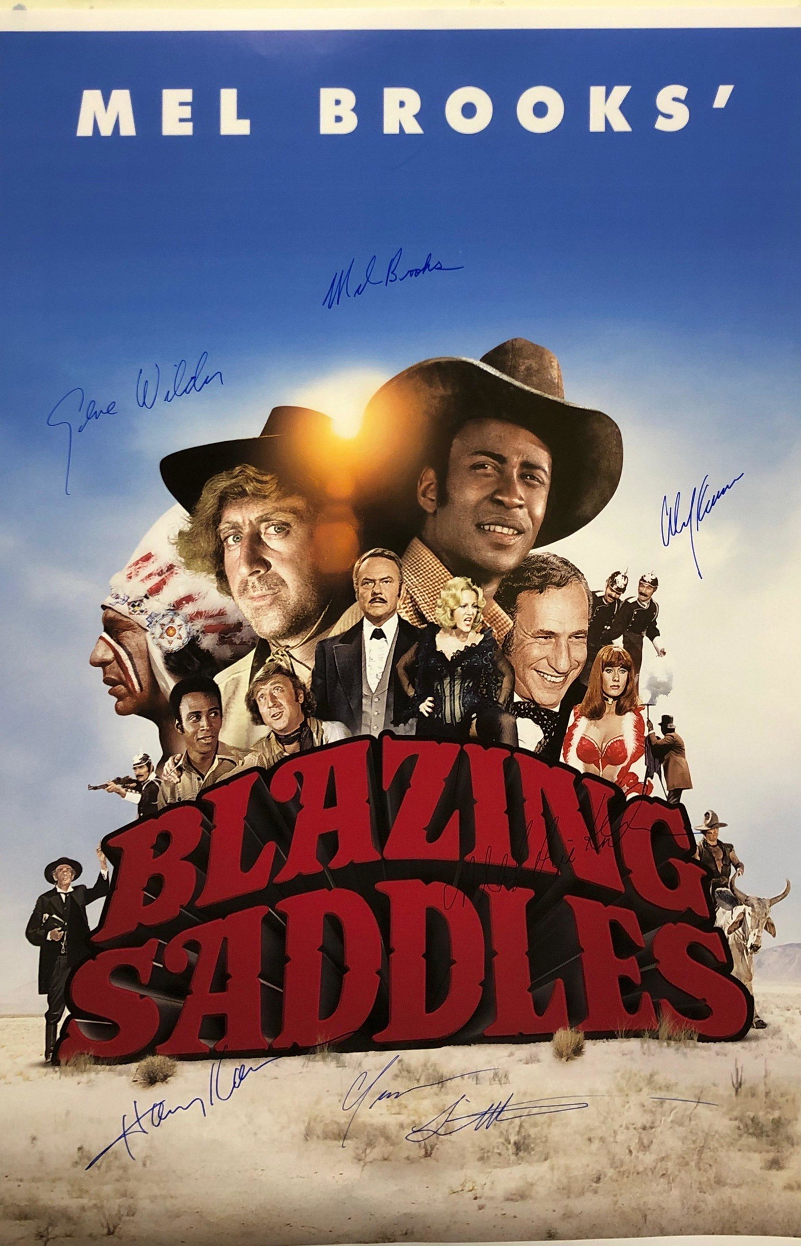 Blazing Saddles Signed Autographed Poster Gene Wilder: Our company has been collectibles business since 2008. All items are unique and valuable for all the collectors. Our company is all online based and will be shipping from our warehouses or different c