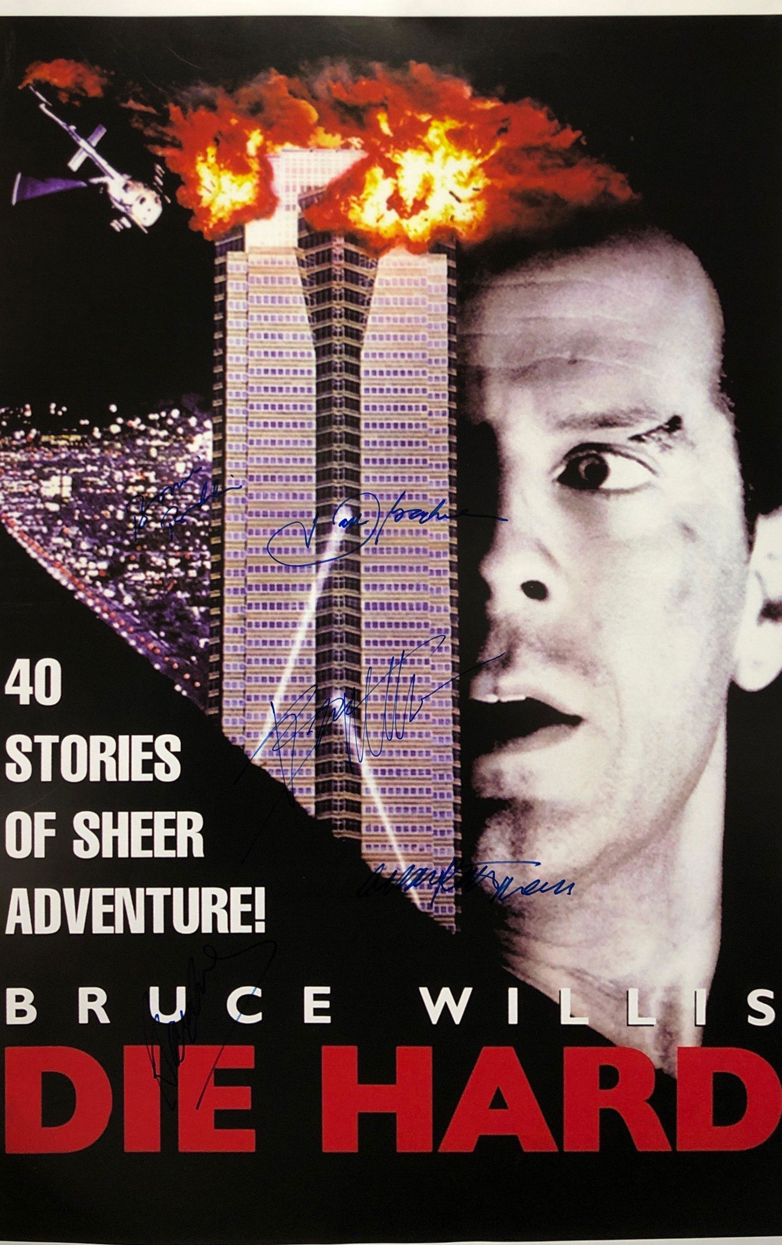 Die Hard Signed Autographed Poster Bruce Willis: Our company has been collectibles business since 2008. All items are unique and valuable for all the collectors. Our company is all online based and will be shipping from our warehouses or different c