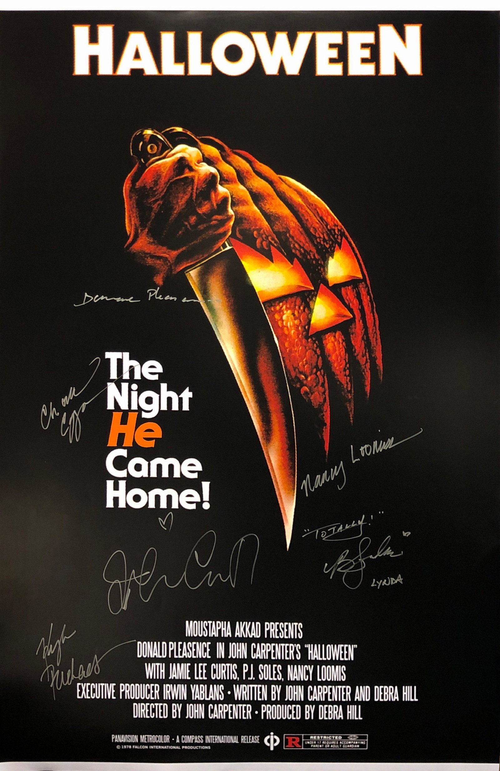 Halloween Signed Autographed Poster Jamie Lee Curtis: Our company has been collectibles business since 2008. All items are unique and valuable for all the collectors. Our company is all online based and will be shipping from our warehouses or different c