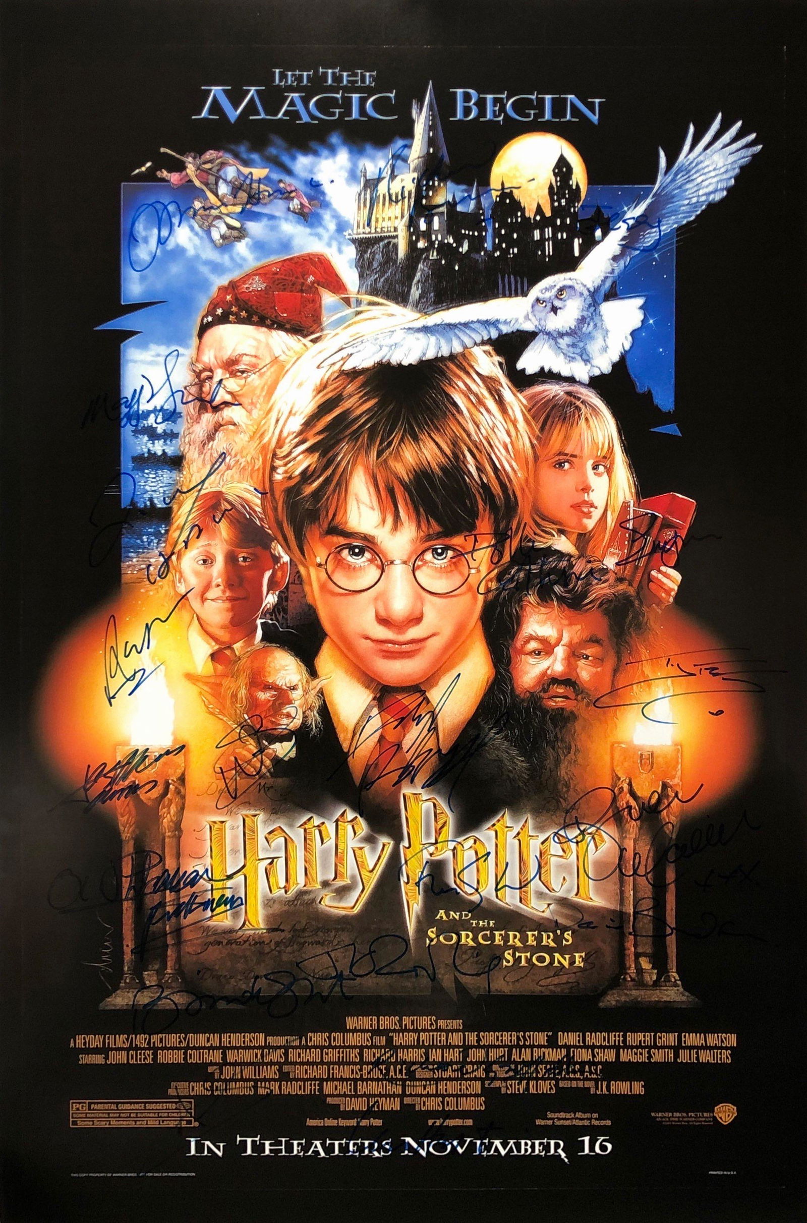 Harry Potter Philosopher Signed Autographed Poster: Our company has been collectibles business since 2008. All items are unique and valuable for all the collectors. Our company is all online based and will be shipping from our warehouses or different c