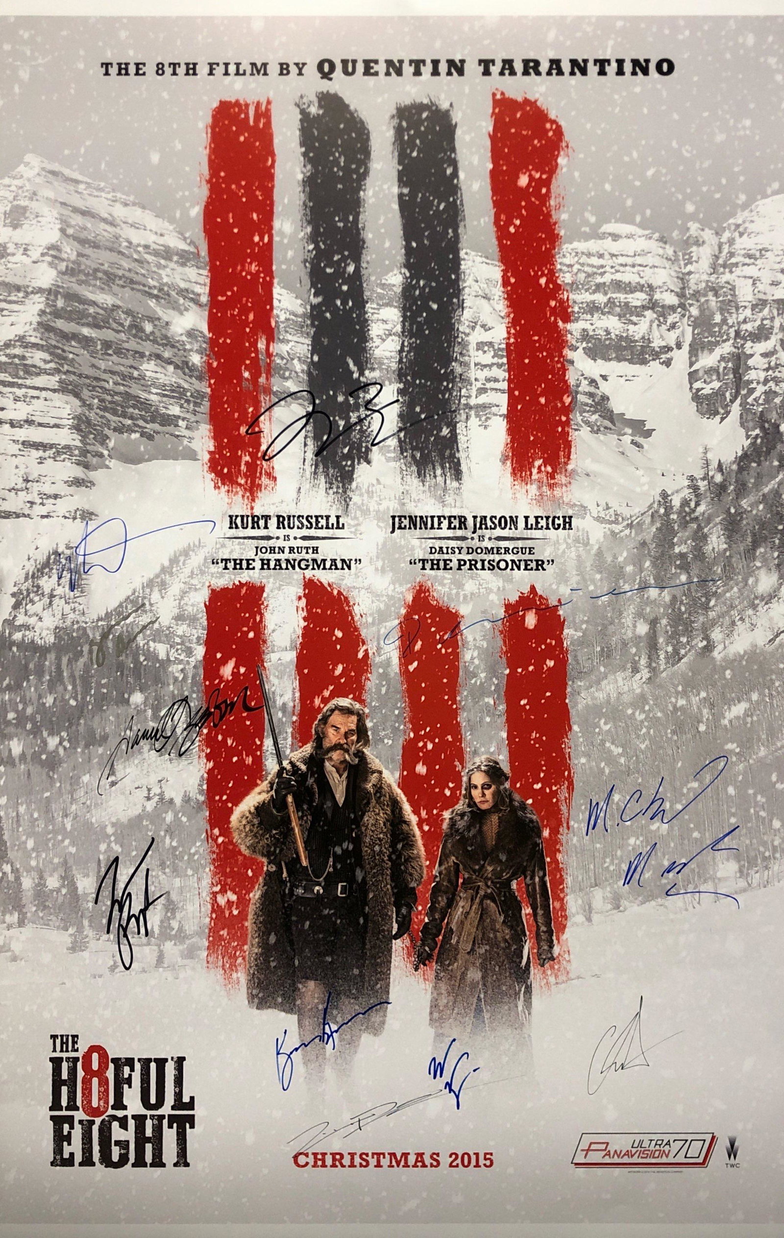 Hateful 8 Signed Autographed Poster Kurt Russell Tim: Our company has been collectibles business since 2008. All items are unique and valuable for all the collectors. Our company is all online based and will be shipping from our warehouses or different c