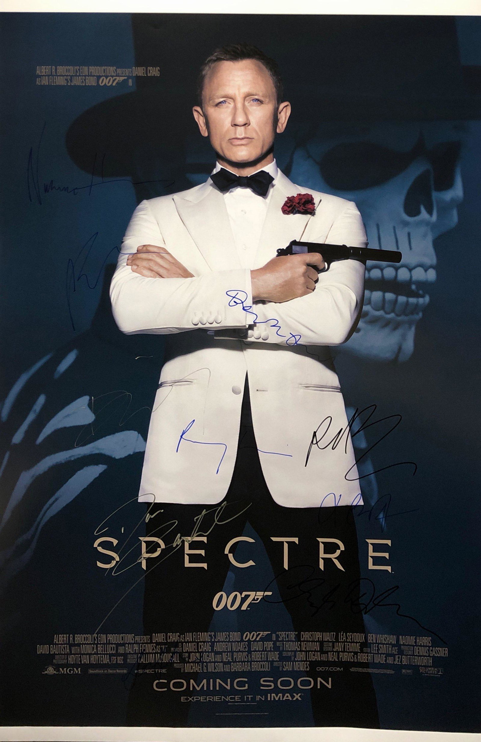 007 Spectre Signed Autographed Poster Daniel Craig: Our company has been collectibles business since 2008. All items are unique and valuable for all the collectors. Our company is all online based and will be shipping from our warehouses or different c